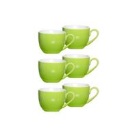 Ritzenhoff & Breker DOPPIO Espressotasse 80 ml grün 6er Set Kaffeebecher