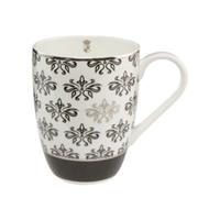 Goebel Künstlertasse Maja von Hohenzollern - Design Floral schwarz/weiß