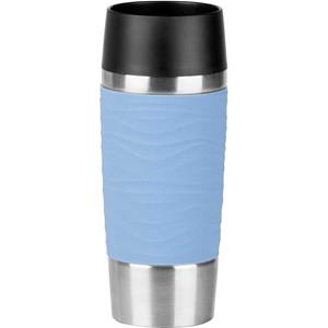 EMSA Isolierbecher Travel Mug Waves 0,36l hellblau