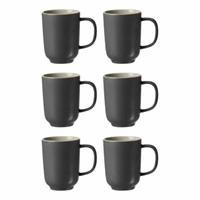 Ritzenhoff & Breker JASPER Kaffeebecher 320 ml grau 6er Set Kaffeebecher