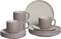 Ritzenhoff & Breker JASPER Kaffeeservice mit Kanne taupe 13-teilig Geschirrsets
