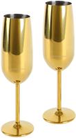 ECHTWERK Champagnerglas, (Set, 2 tlg.), aus Edelstahl, 250 ml