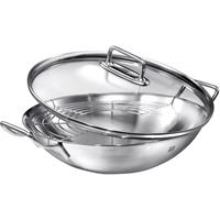 Zwilling Plus Wok, Glasdeckel, 32 cm, silber