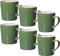 Ritzenhoff & Breker Becher »Kaffeebecher-Set Visby 6tlg, Weiß«, Steinzeug, 6-teilig