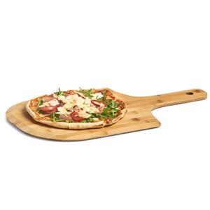 Zeller 1x Houten pizza snijplanken/borden met handvat 53 cm -