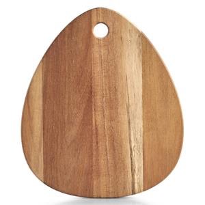 Zeller 1x Druppel vormige houten snijplanken 30 cm -