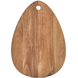 Zeller Druppel vormige houten snijplank - acacia hout - 29 x cm -