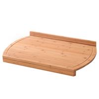 Zeller Luxe bamboe houten snijplank met rand en sapgroef cm -