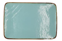 Vivi Oggi Rechthoekig Bord Turquoise 28cm * 19.5cm