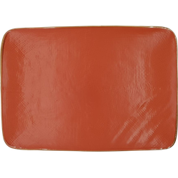 Vivi Oggi Rechthoekig Bord Oranje 28cm * 19.5cm