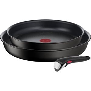 Tefal Pfannen-Set "Ingenio Unlimited L76389", Aluminium, (Set, 3 tlg.), stapelbar, Antihaftversiegelung, Induktion, Made in France, kompakt