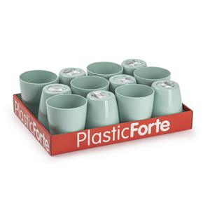 Forte Plastics 12x Kunststof Drinkglazen Mintgroen 400 Ml - Drinkglazen