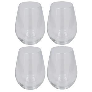 Set Van 8x Stuks Drinkglazen/waterglazen Van 350 Ml Transparant - Drinkglazen