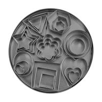 Uitsteekvormpjes - Set van 24 - Metaal - Zilver