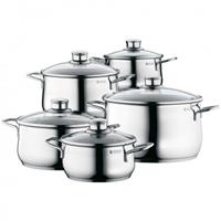 WMF "5-tlg. Edelstahl TransTherm Topf Set ""Diadem Plus""" silber