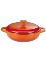 GSW Gietijzeren braadpan (niet geïdentificeerd, 30 cm, Oranje, Smoorpan)