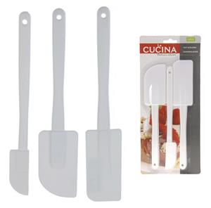 Koopman La Cucina Pannenlikkers Set 3 Delig Wit