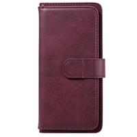 huismerk Voor Samsung Galaxy A31 / A315 Multifunctionele Magnetische koperen gesp Horizontale Flip Solid Color lederen kast met 10 Card Slots & Wallet & Holder