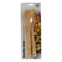 BigBuy Home Küchenutensilien-Set (2 Stücke) 30 cm Bambus