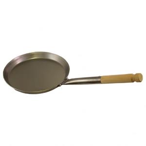 Stabilotherm XL Skillet with Wooden Foldable Handle - Koekenpan, olijfgroen/grijs/bruin