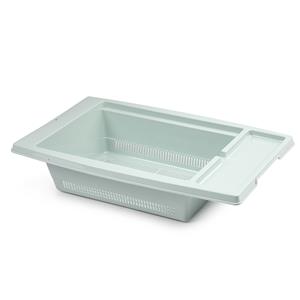 Forte Plastics Keuken gootsteen/aanrecht vergiet/afdruiprek kunststof 43 x 27 x 10 cm mintgroen -