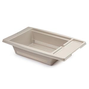 Forte Plastics Keuken gootsteen/aanrecht vergiet/afdruiprek kunststof 43 x 27 x 10 cm taupe -