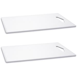 Forte Plastics 2x Snijplanken wit 36 x 24 cm -