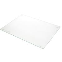 Zeller 2x Glazen snijplanken/serveerplanken met siliconen voetjes 30 x cm -