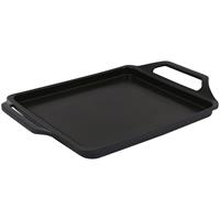 Schulte-Ufer Grillplatte Globus i, 27x24 cm, ALU/SCHWARZ