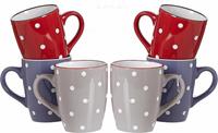 Ritzenhoff & Breker Becher »DOTS«, Steinzeug, 6-teilig