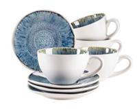 MÄSER Tassen-Set, Steinzeug FROZEN blau