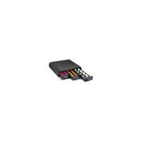CEP Dispenser für Kaffeekapseln 3 Schubfächer 34,2x32,7x6,9cm schwarz