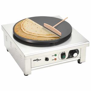 vidaXL Elektrischer Crepe-Maker mit ausziehbarem Tablett 40 cm 3000 W 