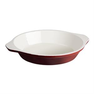 Vogue ronde gietijzeren gratineerschaal rood 0,4L