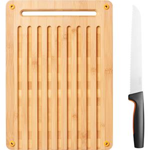 Fiskars FF Bamboo bread board set