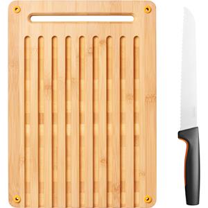 Fiskars FF Bamboo bread board set