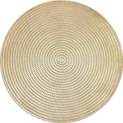 Krumble Placemat rond - PVC - Goud