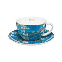 Goebel Teetasse Vincent van Gogh - Mandelbaum blau bunt