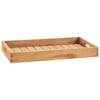 vidaXL Tablett Serviertablett 60x35 cm Massivholz Teak