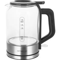 EMERIO WK-122574 Wasserkocher schnurlos, BPA-frei Silber, Schwarz