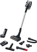 Bosch Akku-Stielstaubsauger Unlimited Gen2 Serie 8 BSS82SIL1, beutellos, 18V, 5 Ah Akku, 45 Min. Laufzeit, Hygienefilter, inkl. umfangreichen Zubehör und Schnellladegerät, weiß/silber