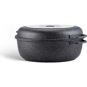Edenberg Stonetec Line - Braadpan van Gesmeed Aluminium - 2-delige set