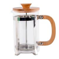Shoppartners Cafetiere French Press Koffiezetter Bamboe 600 Ml - Cafetiere