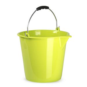 Forte Plastics Huishoud Schoonmaak Emmer Kunststof Groen 9 Liter Inhoud 30 X 26 Cm - Emmers