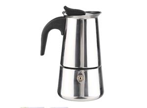 Hi Zilveren Percolator / Espresso Koffie Apparaat Voor 2 Kopjes Rvs - Percolators