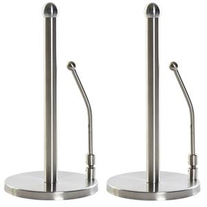 Shoppartners 2x Stuks Keukenrolhouders Inox Rvs 17 X 35 Cm - Keukenrolhouders