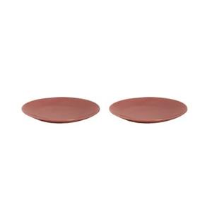 Mammoet Bord Spirit 27.5 Cm Rood Stoneware 2 Stuk(s)