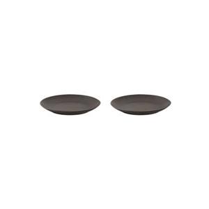 Mammoet Bord Spirit 21.5 Cm Grijs Stoneware 2 Stuk(s)