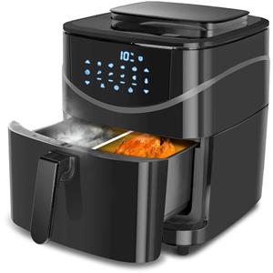 BES LED Airfryer - Aigi Jona - Hetelucht Friteuse - Timer - 7 Liter - Zwart