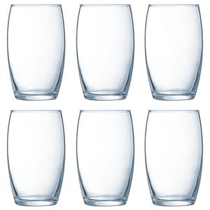 Luminarc Set Van 6x Stuks Tumbler Waterglazen 360 Ml Van Glas - Drinkglazen